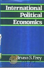 International Political Economics PDF电子版封面 0855207485