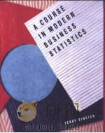 A COURSE IN MODERN BUSINESS STATISTICS PDF电子版封面