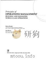 PRINCIPLES OF OPERATIONS MANAGEMENT PDF电子版封面