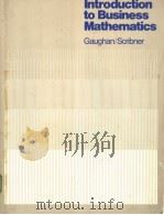 Introduction to Business Mathematics PDF电子版封面 053405238X