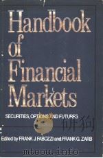 Handbook of Financial Markets PDF电子版封面 0870942166