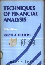 TECHNIQUES OF FINANCIAL ANALYSIS PDF电子版封面 0870942743