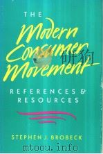 The Modern Consumer Movement PDF电子版封面