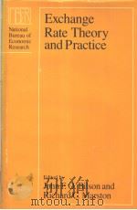 Exchange Rate Theory and Practice PDF电子版封面 0226050963