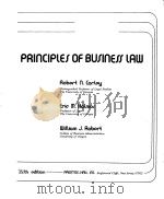 PRINCIPLES OF BUSINESS LAW PDF电子版封面 0137012500