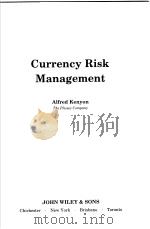 Currency Risk Management PDF电子版封面