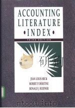 ACCOUNTING LITERATURE INDEX PDF电子版封面 0070277885