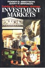 Investment Markets（ PDF版）