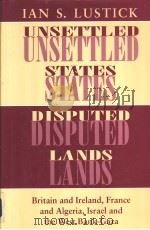 UNSETTLED STATES DISPUTED LANDS PDF电子版封面 0801428408