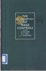 THE ECONOMICS OF WAGE CONTROLS PDF电子版封面 033341392X