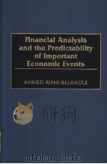 Financial Analysis and the Predictability of Important Economic Events PDF电子版封面 1567201644