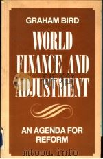 WORLD FINANCE AND ADJUSTMENT PDF电子版封面 0333388771