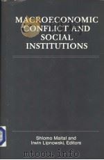 MACROECONOMIC CONFLICT AND SOCIAL INSTITUTIONS（ PDF版）