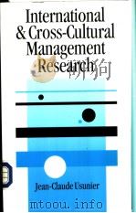 International and Cross-Cultural Management Research PDF电子版封面 0761952810