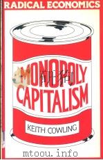 Monopoly Capitalism PDF电子版封面 0333292057