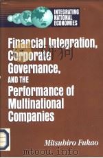 Financial Integration Corporate Governace and the Performance of Multinational Companies PDF电子版封面 081572988X