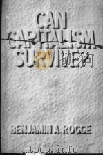 Can Cnpitalism Survive?（ PDF版）