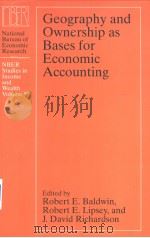 Geography and Ownership as Bases for Economic Accounting PDF电子版封面 0226035727