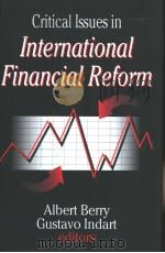 Critical Issues in International Financial Reform PDF电子版封面 0765801779