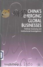 CHINA'S EMERGING GLOBAL BUSINESSES PDF电子版封面 0333999347