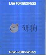 LAW FOR BUSINESS PDF电子版封面 0256028044