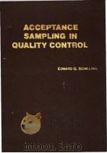 ACCEPTANCE SAMPLING IN QUALITY CONTROL PDF电子版封面