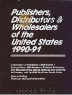 Publishers,Distributors,& Wholesalers of the United States 1990-91 PDF电子版封面 083522984X