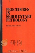 PROCEDURES IN SEDIMENTARY PETROLOGY PDF电子版封面