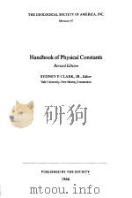 Handbook of Physical Constants PDF电子版封面