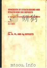 HANDBOOK OF STRATA-BOUND AND STRATIFORM ORE DEPOSITS Volume 6 PDF电子版封面