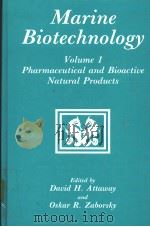 Marine Biotechnology Volume 1 PDF电子版封面 0306441748