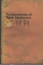 FUNDAMENTALS OF ROCK MECHANICS PDF电子版封面