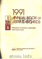 1991 ANNUAL BOOK OF ASTM STANDARDS 5 05.01 PDF电子版封面