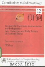 Contributions to Sedimentology 12 PDF电子版封面