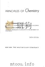 PRINCIPLES OF CHEMISTRY PDF电子版封面