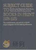 SUBJECT GUIDE TO BOOKS IN PRINT 1978-1979 K-Z PDF电子版封面