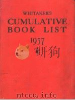 WHITAKER‘S CUMULATIVE BOOK LIST 1957（ PDF版）