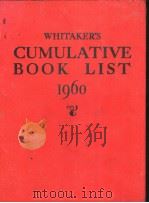 WHITAKER‘S CUMULATIVE BOOK LIST 1960（ PDF版）