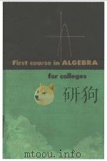 First Course in Algebra PDF电子版封面