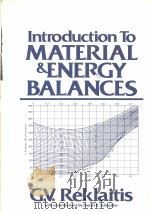 Introduction to Material and Energy Balances PDF电子版封面