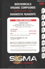 Biochemical arganic compounds for research and diagnostic reagents 1993 PDF电子版封面