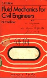 Fluid Mechanics for Civil Engineers PDF电子版封面