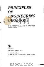 PRINCIPLES OF ENGINEERING GEOLOGY PDF电子版封面