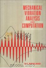 Mechanical Vibration analysis and computation PDF电子版封面 0582027446