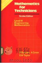 Mathematics for Technicians PDF电子版封面