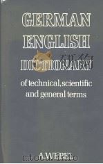 GERMAN ENGLISH DICTIONARY PDF电子版封面