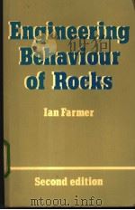 Engineering Behaviour of Rocks PDF电子版封面