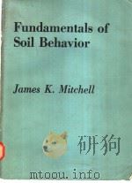 Fundamentals of Soil Behavior PDF电子版封面