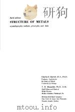 STRUCTURE OF METALS PDF电子版封面
