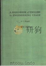 A HANDBOOK OF ENGLISH IN ENGINEERING USAGE PDF电子版封面